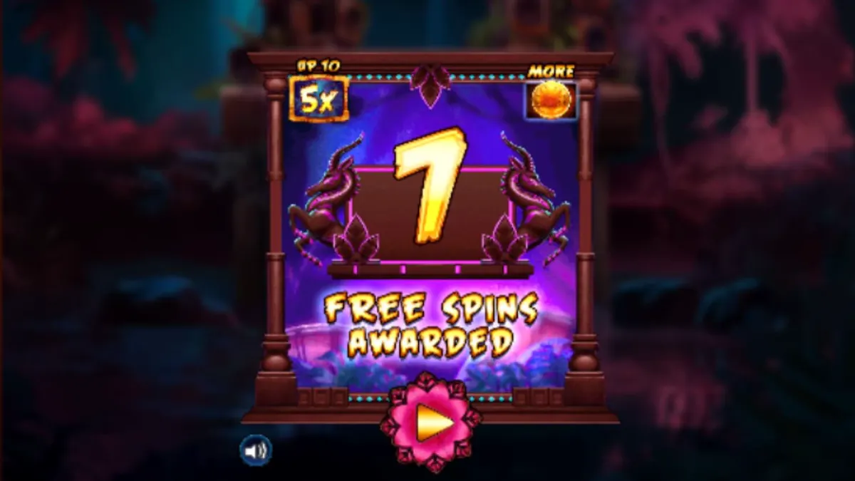Interface vibrante do slot Kongo Bongo com elementos da selva e símbolos temáticos